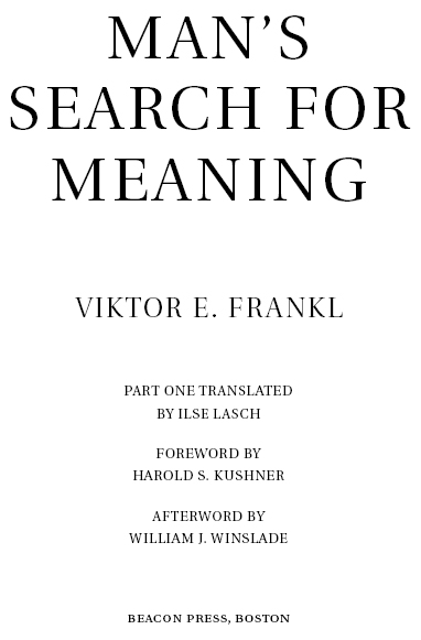 Man's Search for Meaning